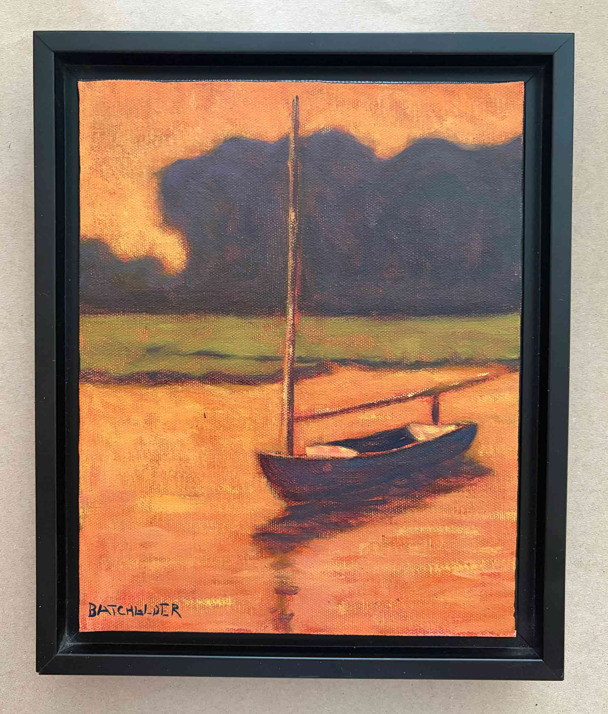 Dusk Framed Oil