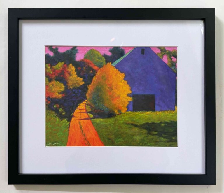 Side Road framed print, front view